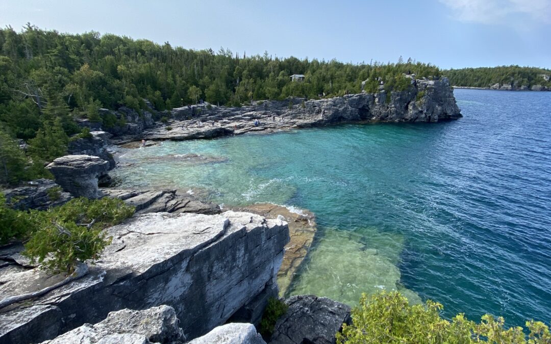 photo of indian head cove in bruce peninsula national park