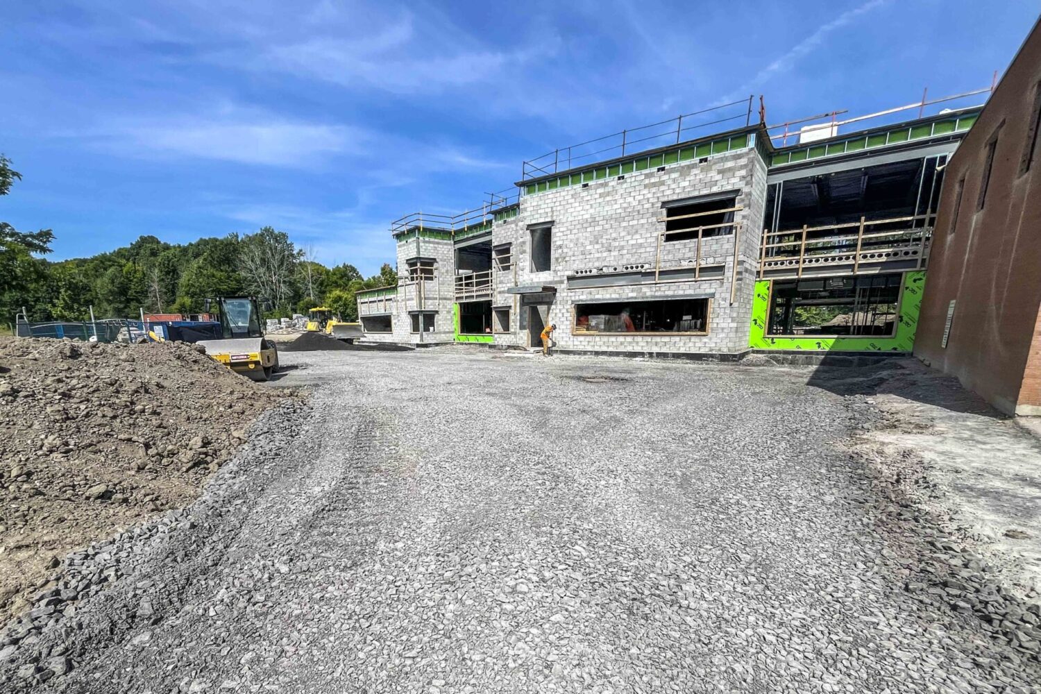 Construction of school addition