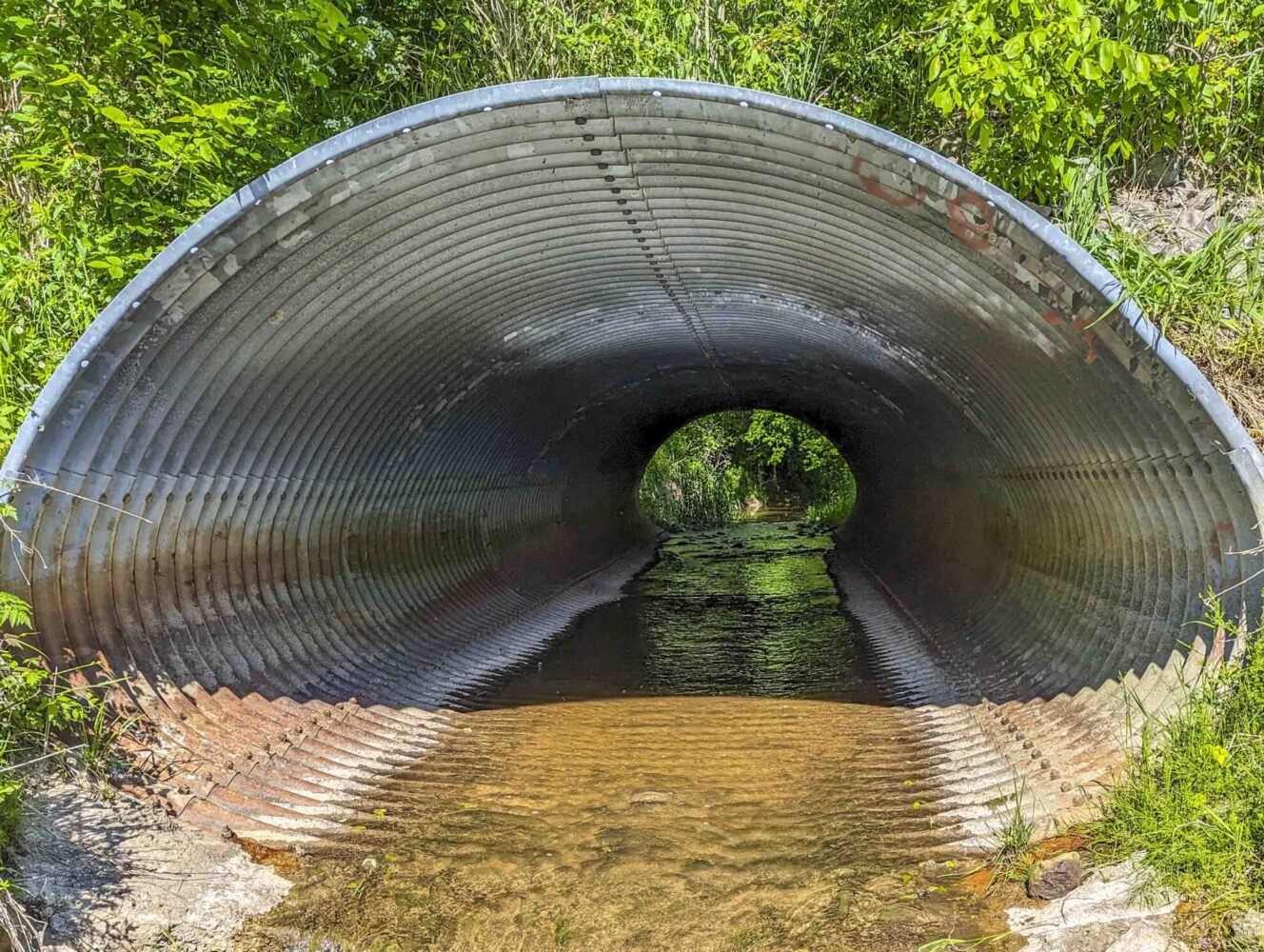 Culvert with water